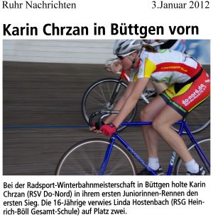 Karin Chrzan in Büttgen vorne